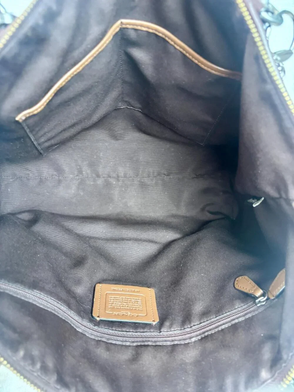 Coach Legacy Exploded Jacquard Ava Tote in Oxblood Colorway